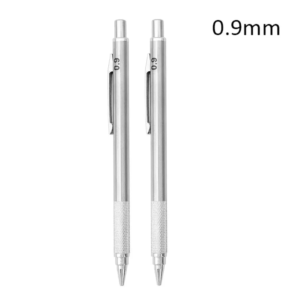 Buy The Best By Artsulli - Art is Long Life Short - 0.3 0.5 0.7 0.9 1.3 2.0mm Metal Mechanical Pencil Set School Sketch Writing Stainless