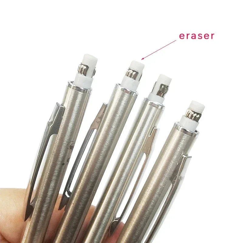 Buy The Best By Artsulli - Art is Long Life Short - 0.3 0.5 0.7 0.9 2.0mm Full Metal Mechanical Pencil Set School Sketch Writing Stainless