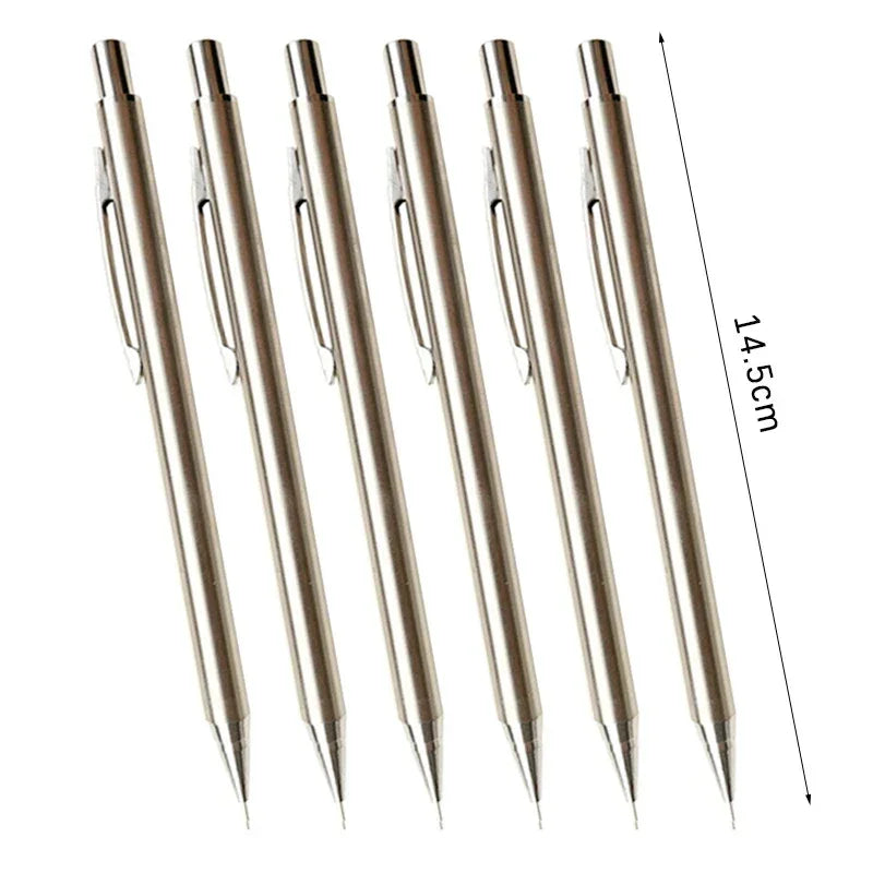 Buy The Best By Artsulli - Art is Long Life Short - 0.3 0.5 0.7 0.9 2.0mm Full Metal Mechanical Pencil Set School Sketch Writing Stainless