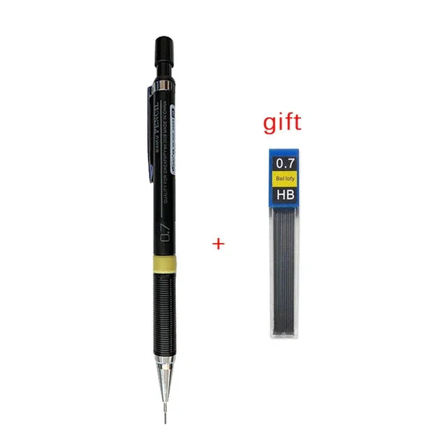Buy The Best By Artsulli - Art is Long Life Short - 0.3/0.5/0.7/0.9mm Mechanical Pencil with Lead Rods Set for School Writing Drawing