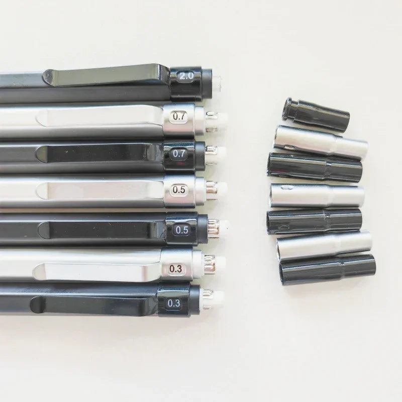 Buy The Best By Artsulli - Art is Long Life Short - 0.3/0.5/0.7/2.0mm Mechanical Pencil Low Center of Gravity Metal Drawing Special Office