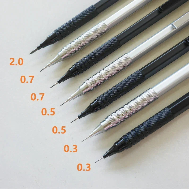 Buy The Best By Artsulli - Art is Long Life Short - 0.3/0.5/0.7/2.0mm Mechanical Pencil Low Center of Gravity Metal Drawing Special Office