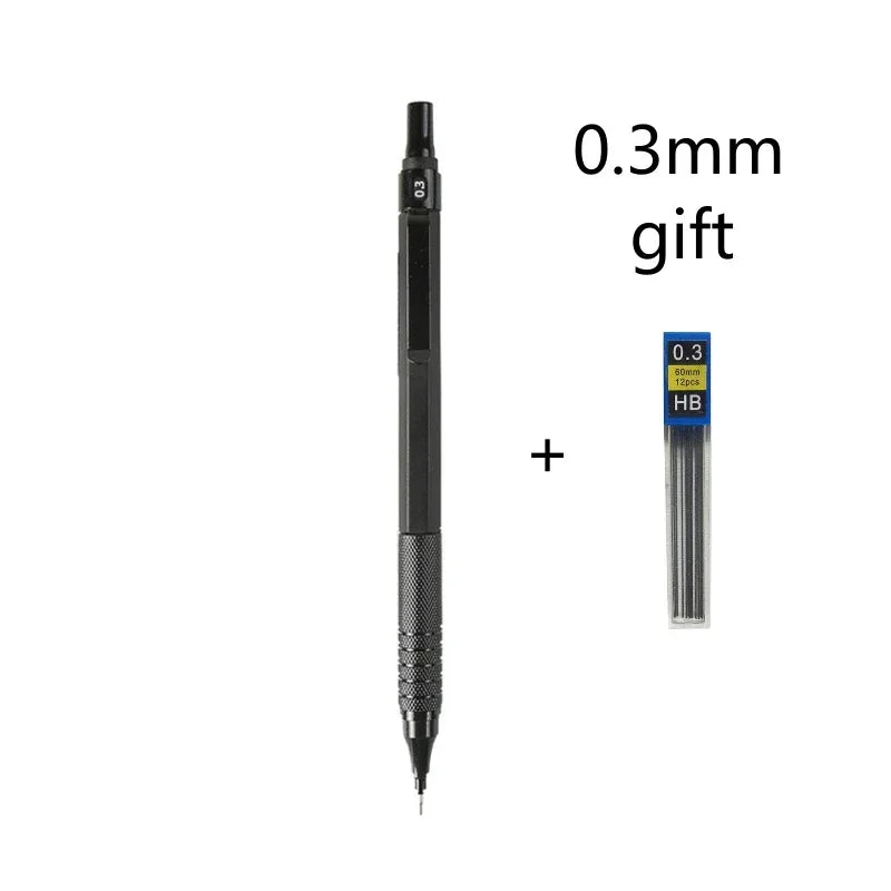 Buy The Best By Artsulli - Art is Long Life Short - 0.3/0.5/0.7/2.0mm Mechanical Pencil Low Center of Gravity Metal Drawing Special Office