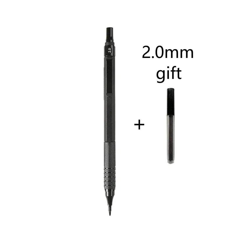 Buy The Best By Artsulli - Art is Long Life Short - 0.3/0.5/0.7/2.0mm Mechanical Pencil Low Center of Gravity Metal Drawing Special Office