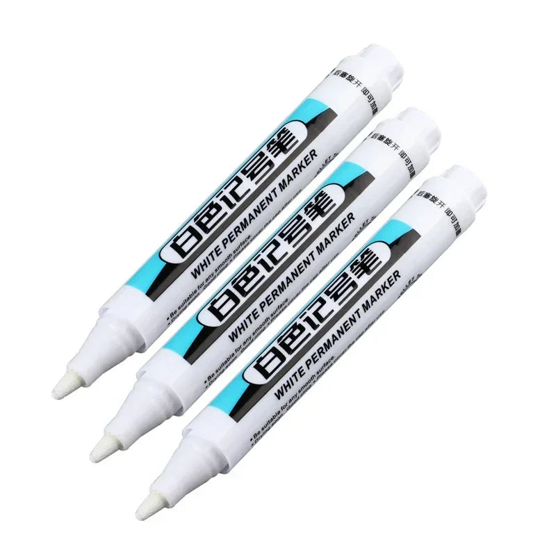 Buy The Best By Artsulli - Art is Long Life Short - 0.7/1.0/2.5MM White Marker Pens Oily Waterproof Permanent Paint Markers For Wood