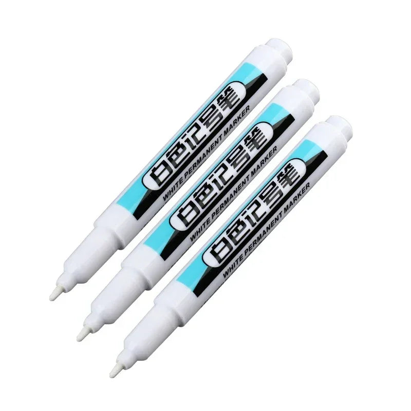 Buy The Best By Artsulli - Art is Long Life Short - 0.7/1.0/2.5MM White Marker Pens Oily Waterproof Permanent Paint Markers For Wood
