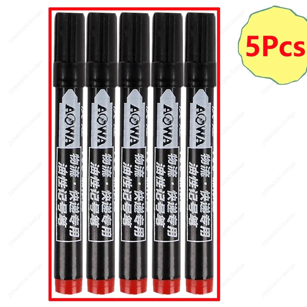 Buy The Best By Artsulli - Art is Long Life Short - 1-100Pcs Waterproof Oil-based Marker Pen Quick Dry Black Red Blue Ink Permanent