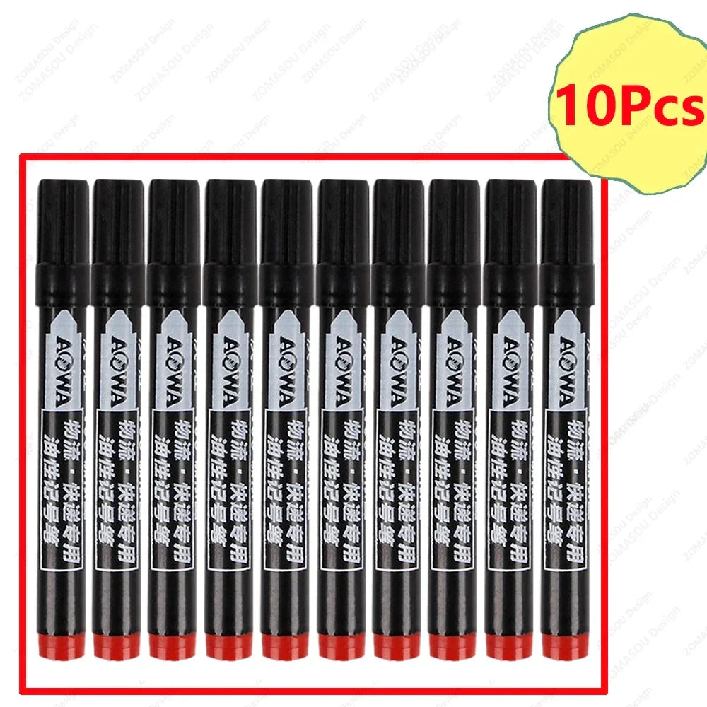 Buy The Best By Artsulli - Art is Long Life Short - 1-100Pcs Waterproof Oil-based Marker Pen Quick Dry Black Red Blue Ink Permanent
