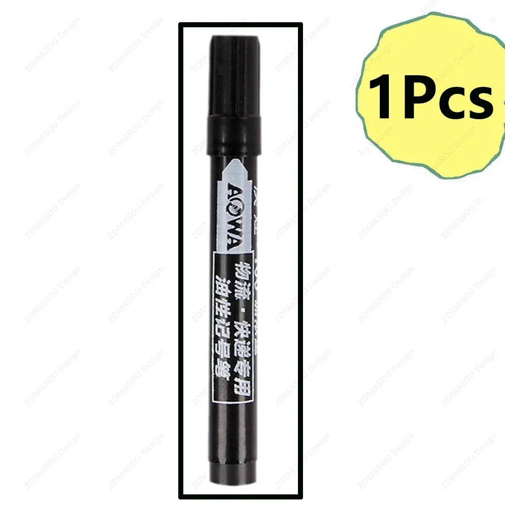 Buy The Best By Artsulli - Art is Long Life Short - 1-100Pcs Waterproof Oil-based Marker Pen Quick Dry Black Red Blue Ink Permanent