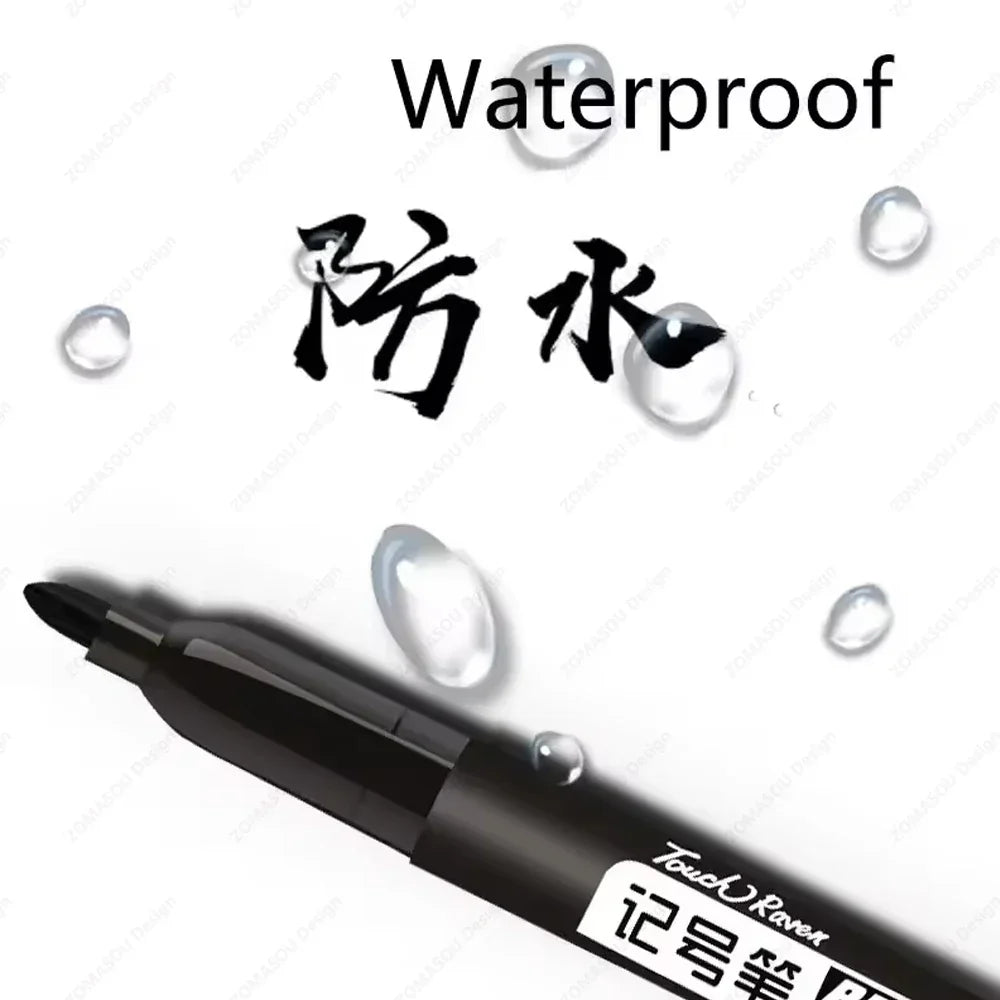 Buy The Best By Artsulli - Art is Long Life Short - 1-100Pcs Waterproof Oil-based Marker Pen Quick Dry Black Blue Red Ink Permanent