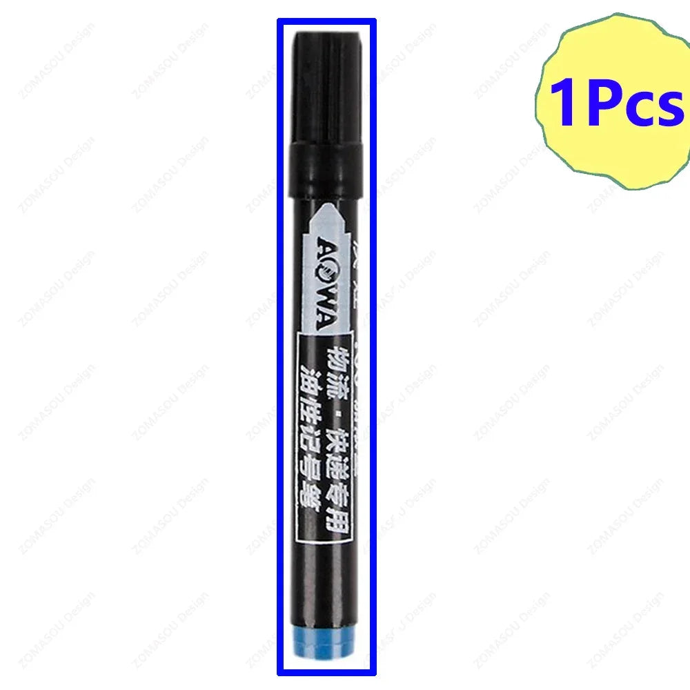 Buy The Best By Artsulli - Art is Long Life Short - 1-100Pcs Waterproof Oil-based Marker Pen Quick Dry Black Red Blue Ink Permanent