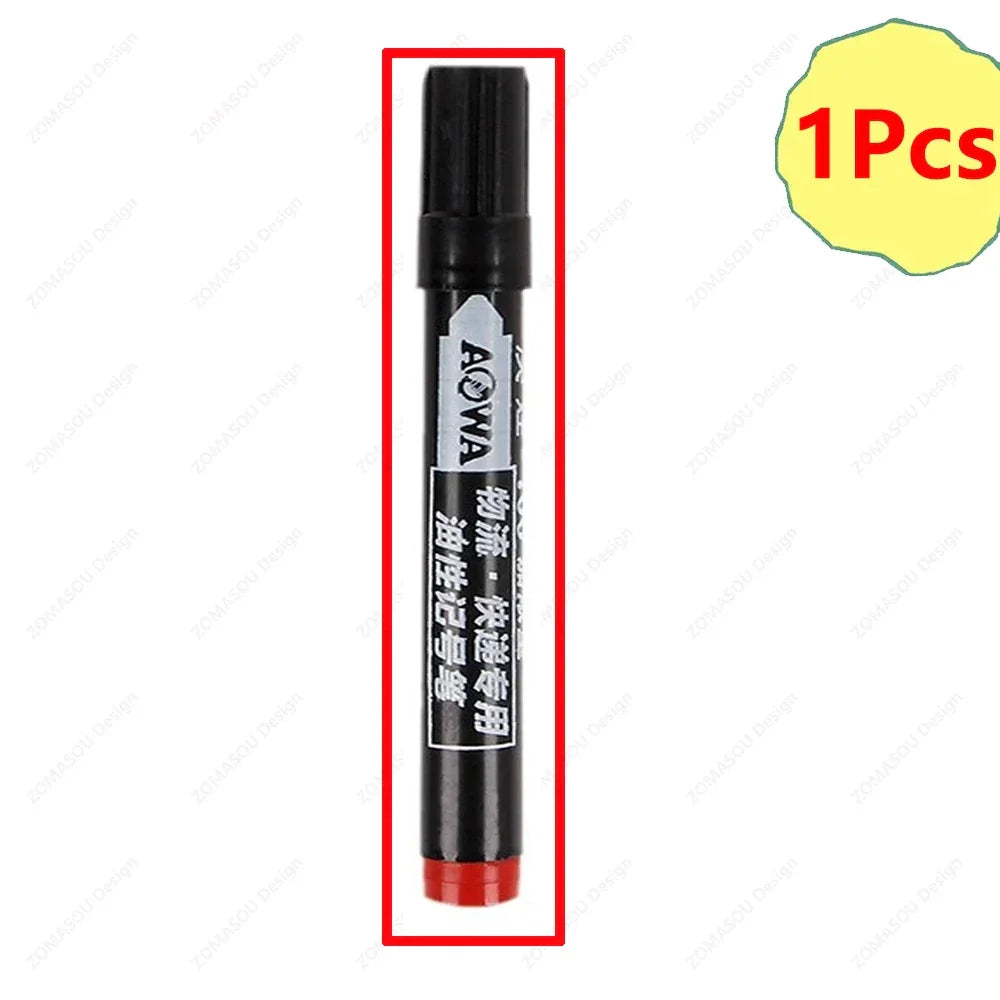Buy The Best By Artsulli - Art is Long Life Short - 1-100Pcs Waterproof Oil-based Marker Pen Quick Dry Black Red Blue Ink Permanent