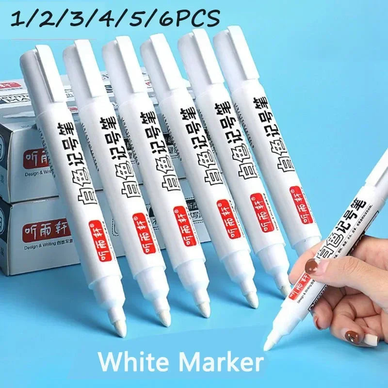 Buy The Best By Artsulli - Art is Long Life Short - 1/12 Pcs Drawing Supplies Oil Marker Permanent White Dot Pens Pen Writting Makers - 2026