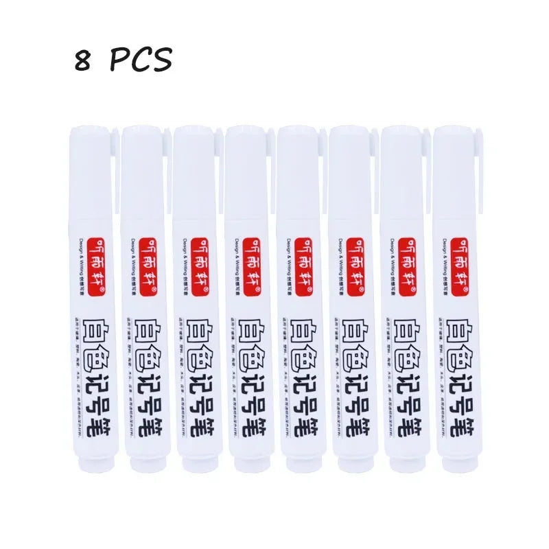 Buy The Best By Artsulli - Art is Long Life Short - 1/12 Pcs Drawing Supplies Oil Marker Permanent White Dot Pens Pen Writting Makers - 2026