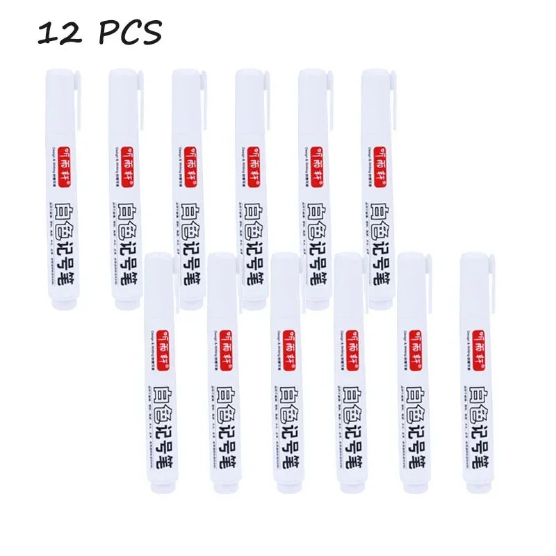 Buy The Best By Artsulli - Art is Long Life Short - 1/12 Pcs Drawing Supplies Oil Marker Permanent White Dot Pens Pen Writting Makers - 2026