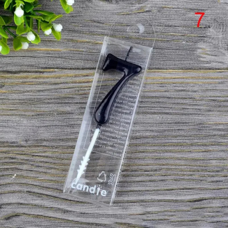 Buy The Best By Artsulli - Art is Long Life Short - 1 2 3 4 5 6 7 8 9 Number Birthday Candles Black Color Kids for Cake Party Supplies