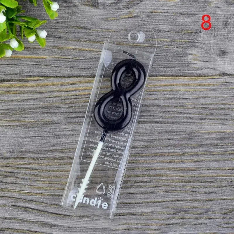 Buy The Best By Artsulli - Art is Long Life Short - 1 2 3 4 5 6 7 8 9 Number Birthday Candles Black Color Kids for Cake Party Supplies