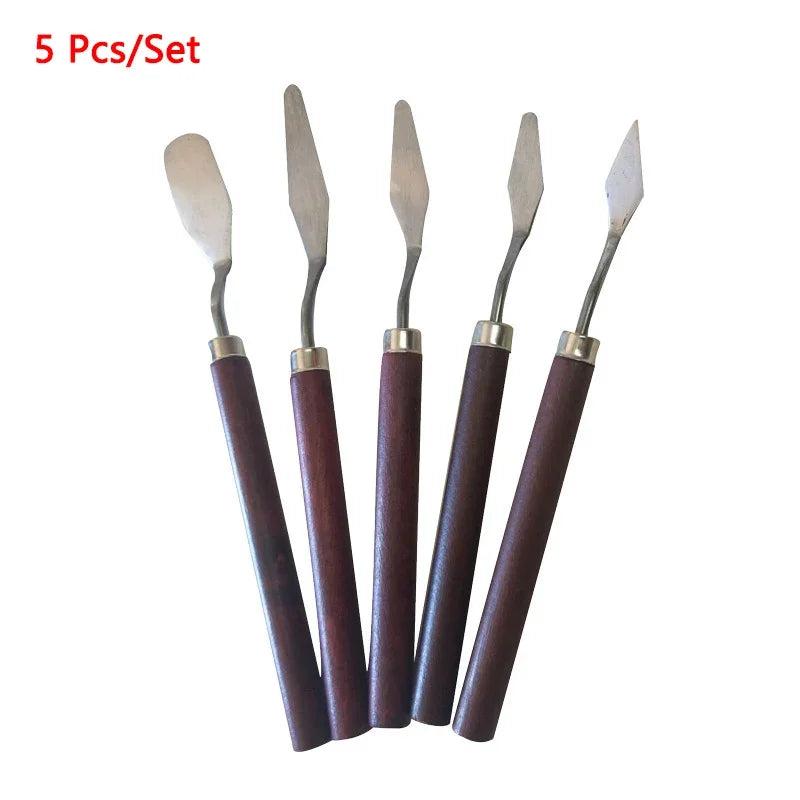 Buy The Best By Artsulli - Art is Long Life Short - 1/3/5/7Pcs/Set Stainless Steel Oil Painting Knife Artist Spatula Tools stationery Cake