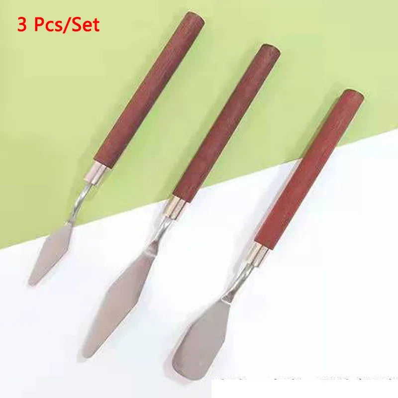 Buy The Best By Artsulli - Art is Long Life Short - 1/3/5/7Pcs/Set Stainless Steel Oil Painting Knife Artist Spatula Tools stationery Cake