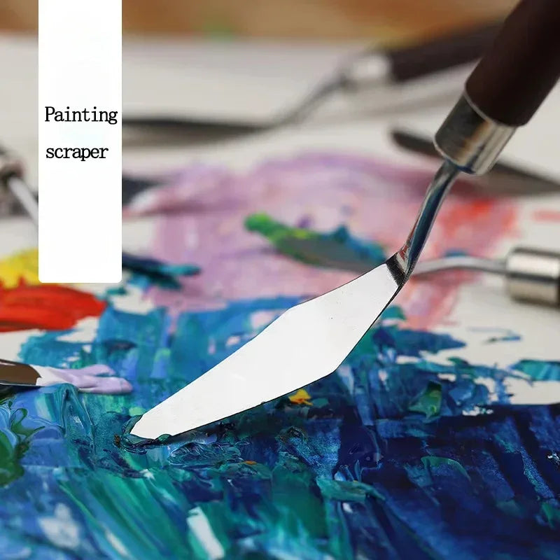 Buy The Best By Artsulli - Art is Long Life Short - 1/3/5/7Pcs/Set Stainless Steel Oil Painting Knife Artist Spatula Tools stationery Cake