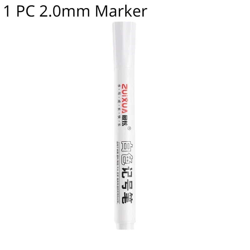 Buy The Best By Artsulli - Art is Long Life Short - 1/3/5 Pcs White Marker Pens 2.0mm Oily Waterproof Gel Pen DIY Graffiti Sketching