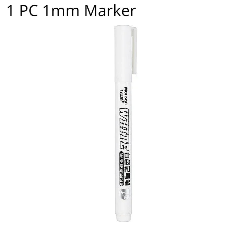 Buy The Best By Artsulli - Art is Long Life Short - 1/3/5 Pcs White Marker Pens 2.0mm Oily Waterproof Gel Pen DIY Graffiti Sketching