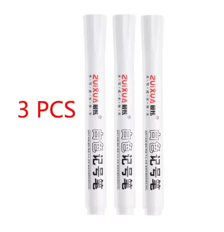 Buy The Best By Artsulli - Art is Long Life Short - 1/3/5 Pcs White Marker Pens 2.0mm Oily Waterproof Gel Pen DIY Graffiti Sketching