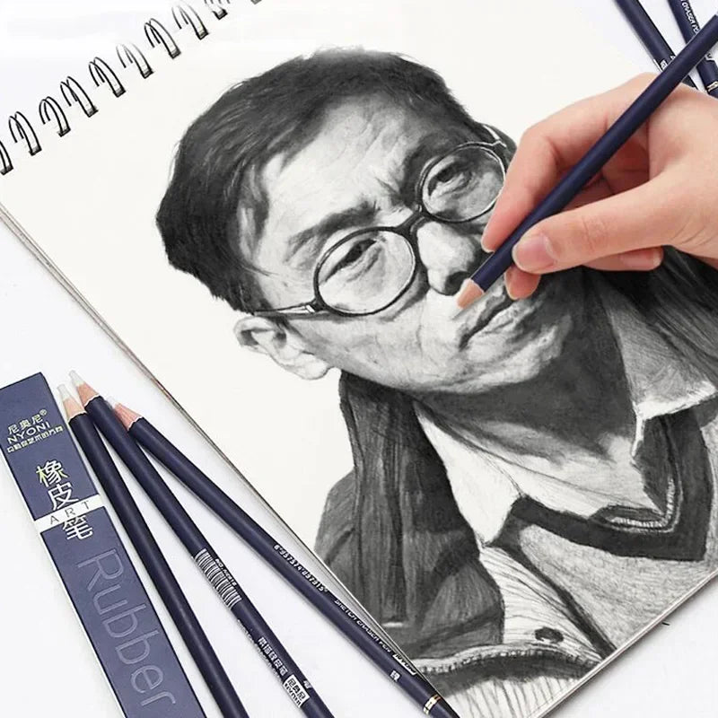 Buy The Best By Artsulli - Art is Long Life Short - 1/3/6pcs Creative Rubber Pen Pencil Eraser for Drawing Manga High Precision Shape