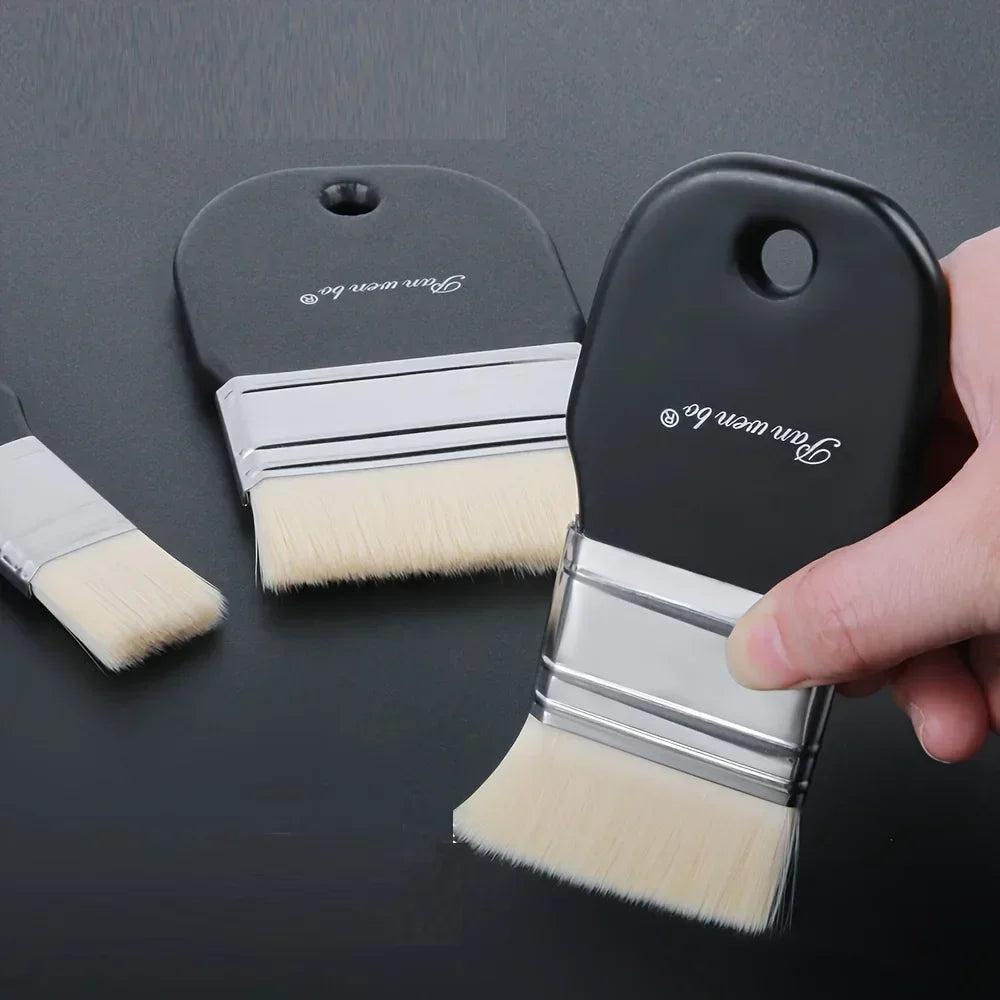 Buy The Best By Artsulli - Art is Long Life Short - 1/3pcs Board Brush Nylon Paint Wooden Painting for Gouache Watercolor Oil Acrylic Wall