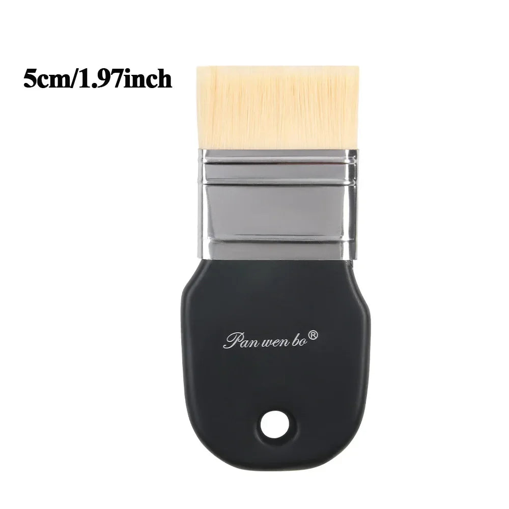 Buy The Best By Artsulli - Art is Long Life Short - 1/3pcs Board Brush Nylon Paint Wooden Painting for Gouache Watercolor Oil Acrylic Wall