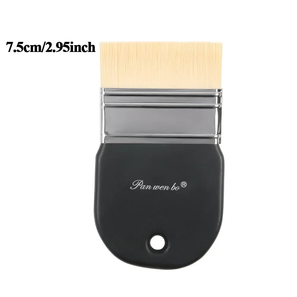 Buy The Best By Artsulli - Art is Long Life Short - 1/3pcs Board Brush Nylon Paint Wooden Painting for Gouache Watercolor Oil Acrylic Wall