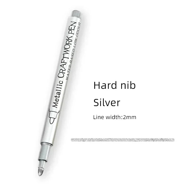 Buy The Best By Artsulli - Art is Long Life Short - 1-3Pcs Metallic Waterproof Permanent Marker Pens for DIY Epoxy Resin Mold Gold Silver