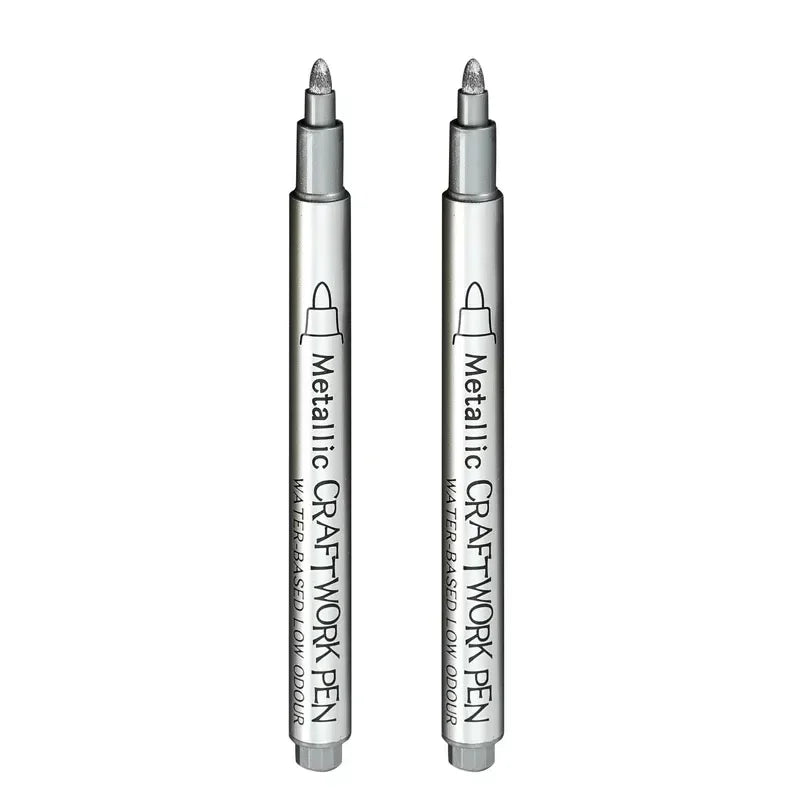 Buy The Best By Artsulli - Art is Long Life Short - 1-3Pcs Metallic Waterproof Permanent Marker Pens for DIY Epoxy Resin Mold Gold Silver