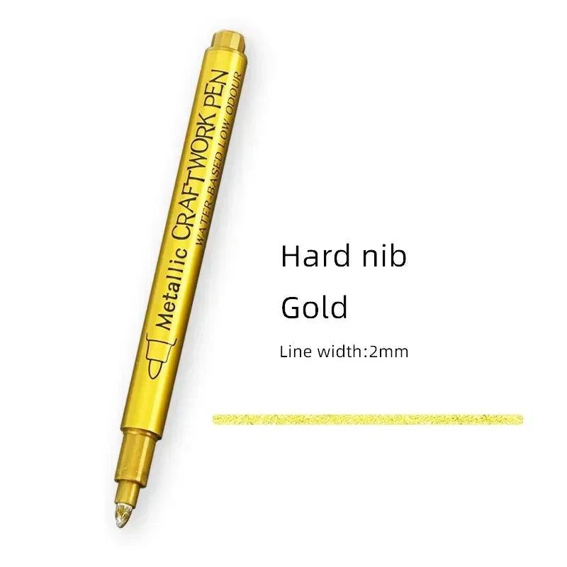 Buy The Best By Artsulli - Art is Long Life Short - 1-3Pcs Metallic Waterproof Permanent Marker Pens for DIY Epoxy Resin Mold Gold Silver