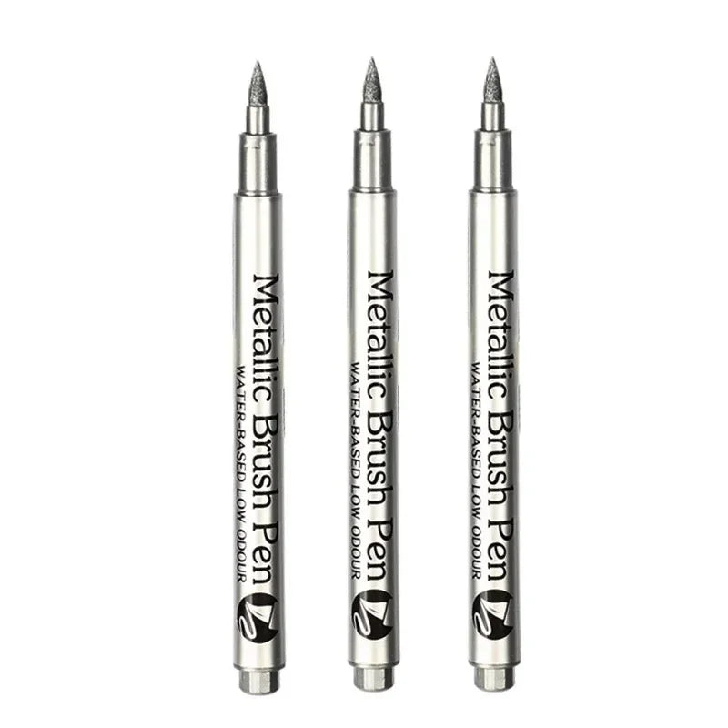 Buy The Best By Artsulli - Art is Long Life Short - 1-3Pcs Metallic Waterproof Permanent Marker Pens for DIY Epoxy Resin Mold Gold Silver