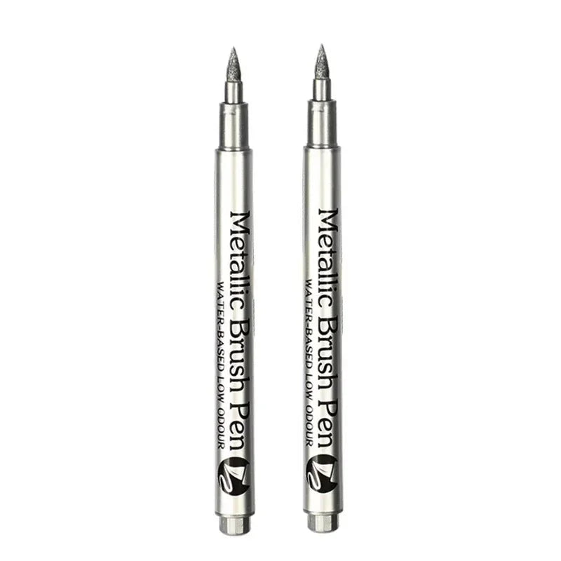 Buy The Best By Artsulli - Art is Long Life Short - 1-3Pcs Metallic Waterproof Permanent Marker Pens for DIY Epoxy Resin Mold Gold Silver