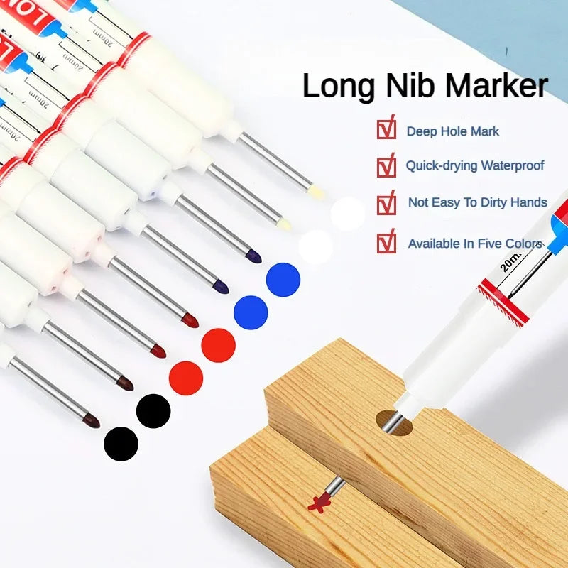 Buy The Best By Artsulli - Art is Long Life Short - 1/5 PCS 20mm Deep Hole Nib Multi-Purpose Head Markers for Metal Perforating Pen