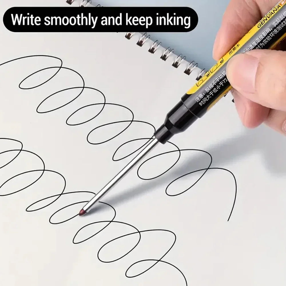 Buy The Best By Artsulli - Art is Long Life Short - 1-6Pcs 45mm Waterproof Head Nib Deep Hole Markers Pen Tile Carpenter Multi-purpose