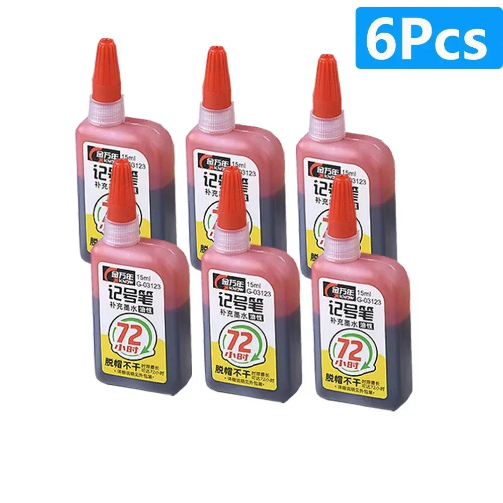 Buy The Best By Artsulli - Art is Long Life Short - 1-6Pcs 45mm Waterproof Head Nib Deep Hole Markers Pen Tile Carpenter Multi-purpose