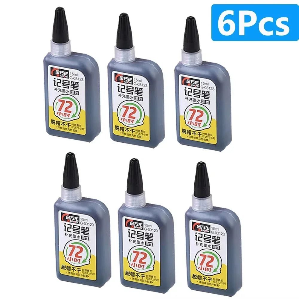 Buy The Best By Artsulli - Art is Long Life Short - 1-6Pcs 45mm Waterproof Head Nib Deep Hole Markers Pen Tile Carpenter Multi-purpose