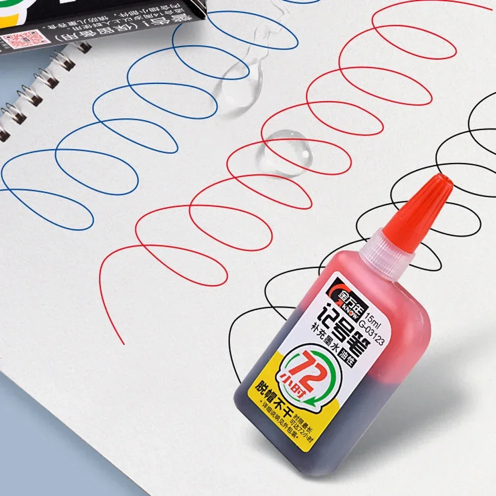 Buy The Best By Artsulli - Art is Long Life Short - 1-6Pcs 45mm Waterproof Head Nib Deep Hole Markers Pen Tile Carpenter Multi-purpose