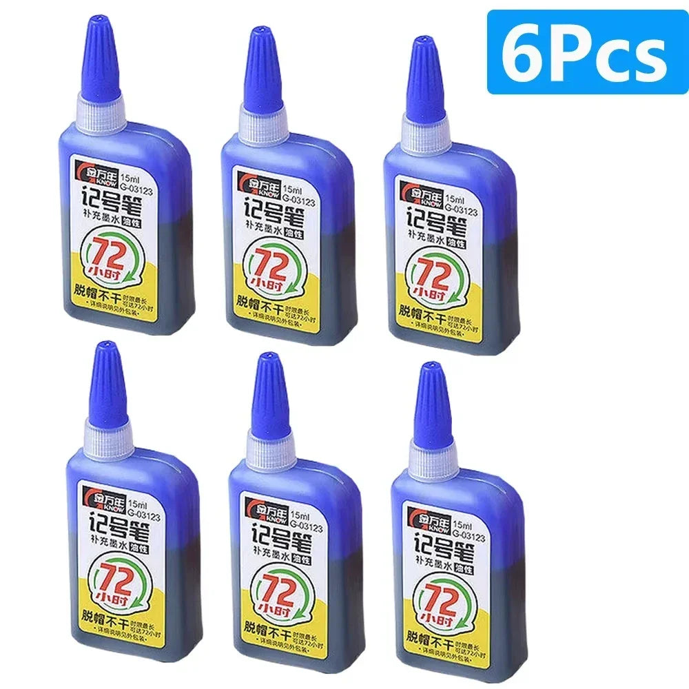 Buy The Best By Artsulli - Art is Long Life Short - 1-6Pcs 45mm Waterproof Head Nib Deep Hole Markers Pen Tile Carpenter Multi-purpose