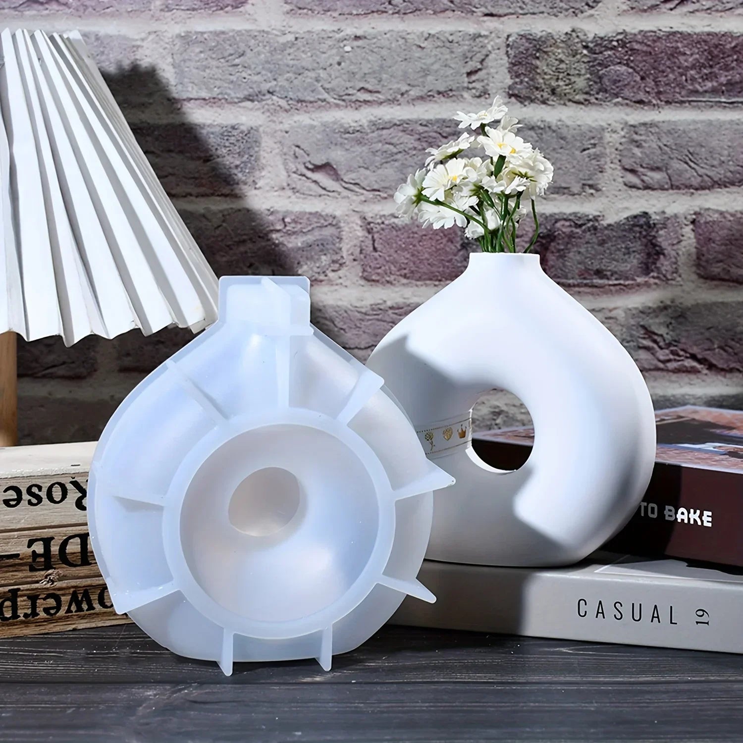 Buy The Best By Artsulli - Art is Long Life Short - 1 DIY Round Vase Silicone Mould Epoxy Resin Handmade Plaster Home Decoration Making