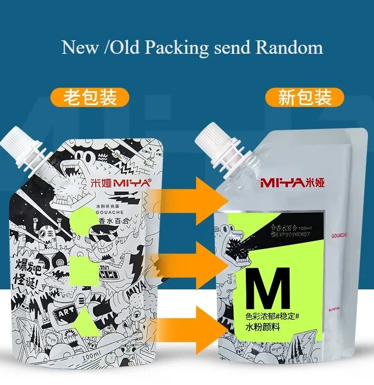 Buy The Best By Artsulli - Art is Long Life Short - 1 Pack HIMI GOUACHE 100ML Unique Jelly Vibrant Colors Non Toxic Paint Canvas Paper