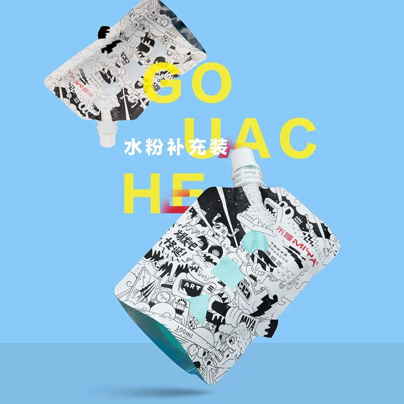 Buy The Best By Artsulli - Art is Long Life Short - 1 Pack HIMI GOUACHE 100ML Unique Jelly Vibrant Colors Non Toxic Paint Canvas Paper