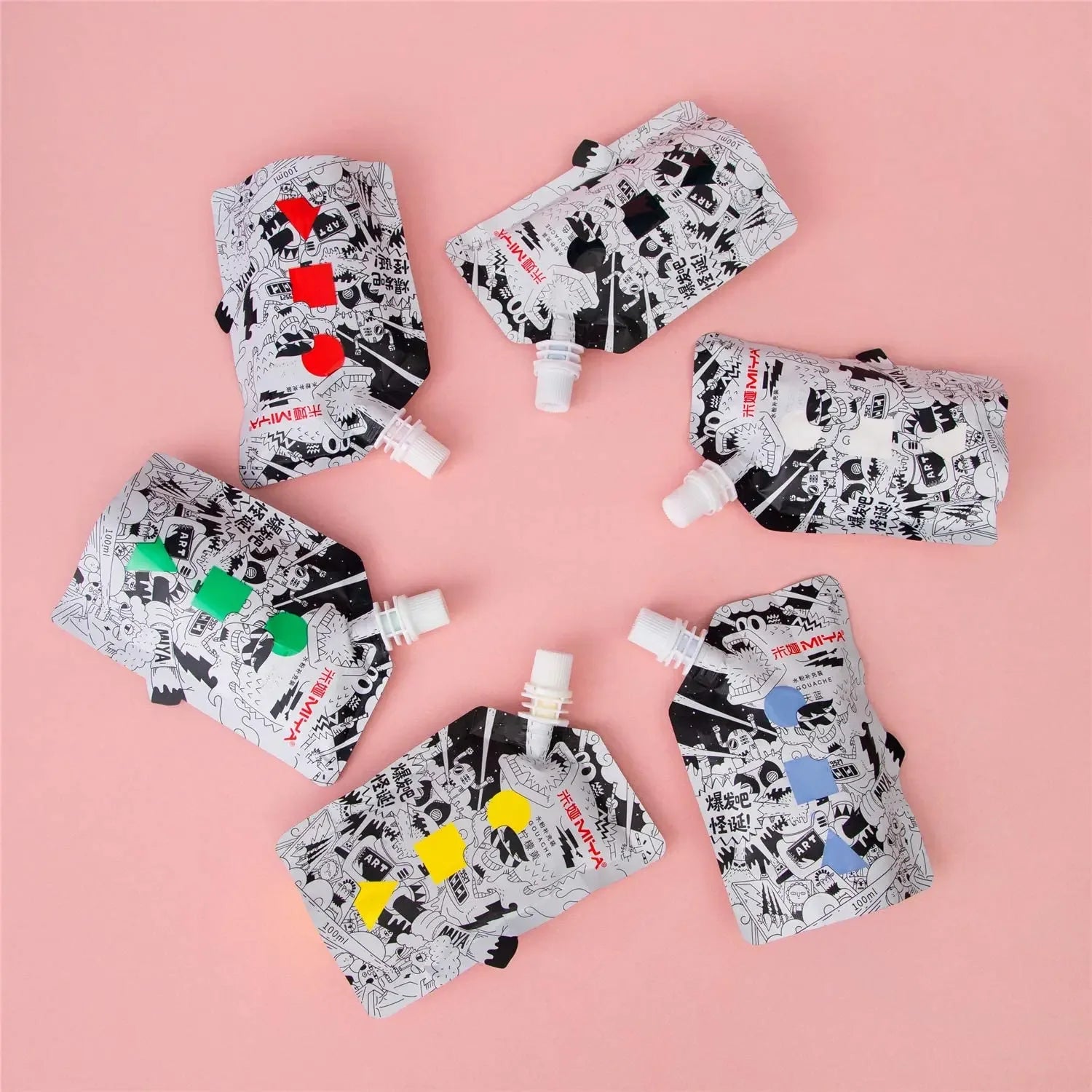 Buy The Best By Artsulli - Art is Long Life Short - 1 Pack HIMI GOUACHE 100ML Unique Jelly Vibrant Colors Non Toxic Paint Canvas Paper