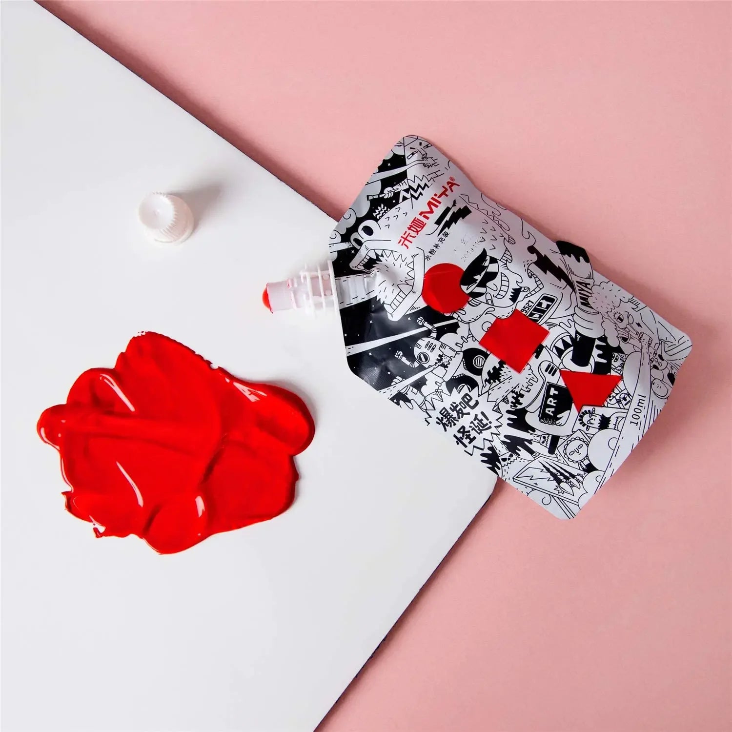 Buy The Best By Artsulli - Art is Long Life Short - 1 Pack HIMI GOUACHE 100ML Unique Jelly Vibrant Colors Non Toxic Paint Canvas Paper