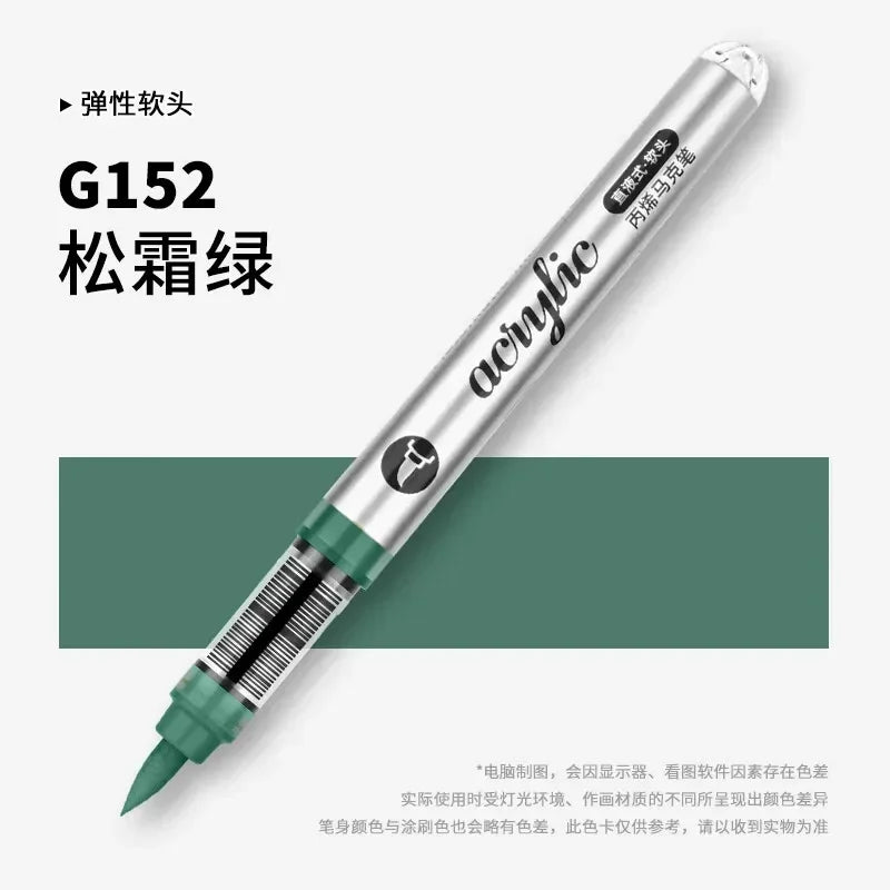 Buy The Best By Artsulli - Art is Long Life Short - 1 PC 120 Acrylic Markers Paint Pens Brush Tip For Rock Painting Wood Canvas School