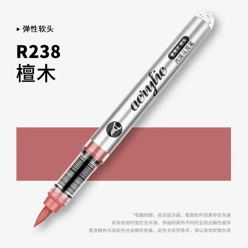 Buy The Best By Artsulli - Art is Long Life Short - 1 PC 120 Acrylic Markers Paint Pens Brush Tip For Rock Painting Wood Canvas School