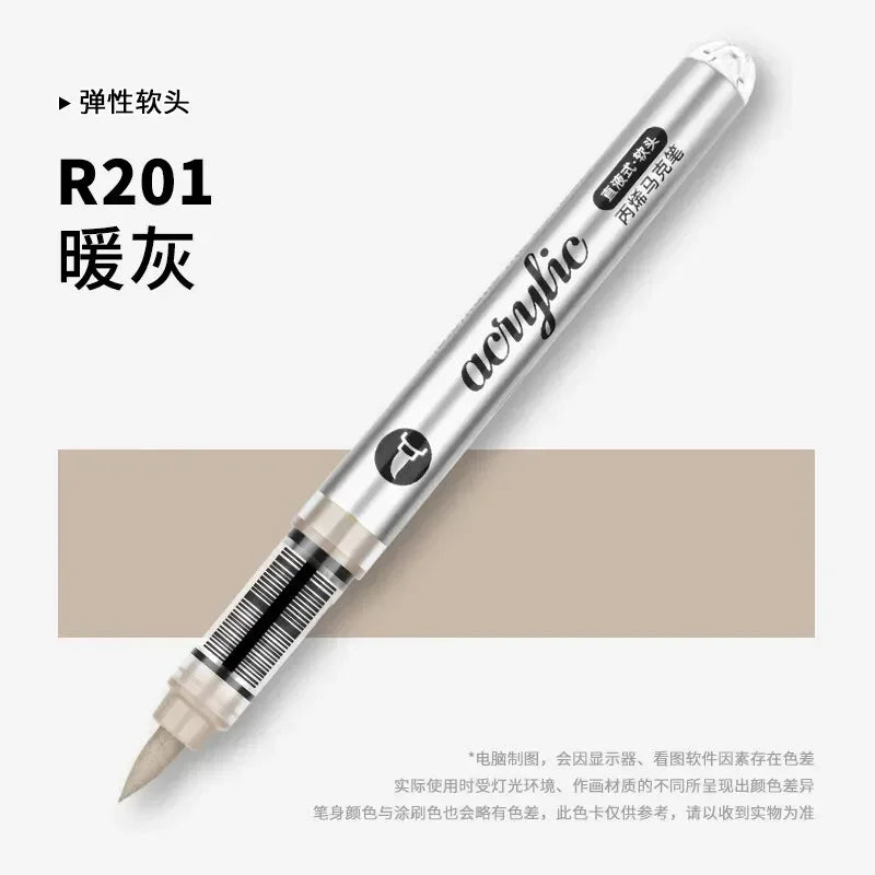 Buy The Best By Artsulli - Art is Long Life Short - 1 PC 120 Acrylic Markers Paint Pens Brush Tip For Rock Painting Wood Canvas School